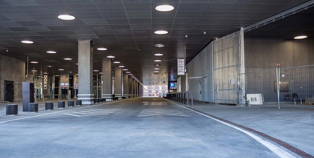 Parkeringsanlæg Dokk1 Indkoersel øst