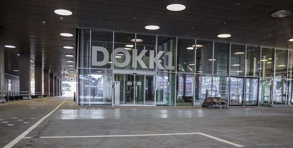 Parkeringsanlæg Dokk1 Forbindelse til biblioteket