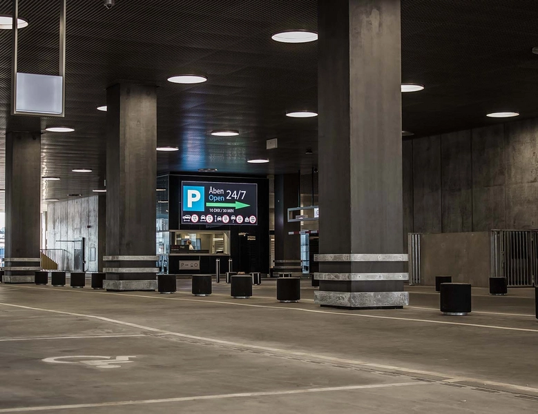 Parkeringsanlæg Dokk1 Gennemkorsel