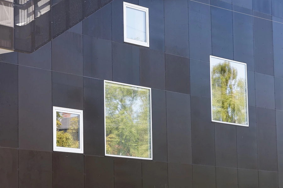 Nykløveret Facadeudsnit, vinduessætning