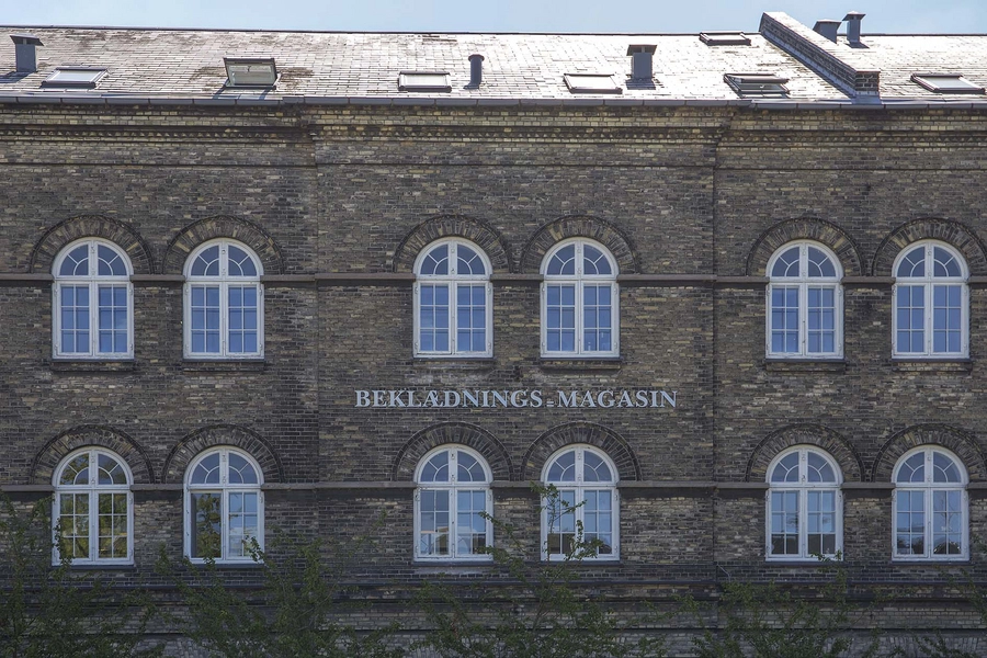 Beklædningsmagasinet - Rainmaking Loft Facadeudsnit vestfacade
