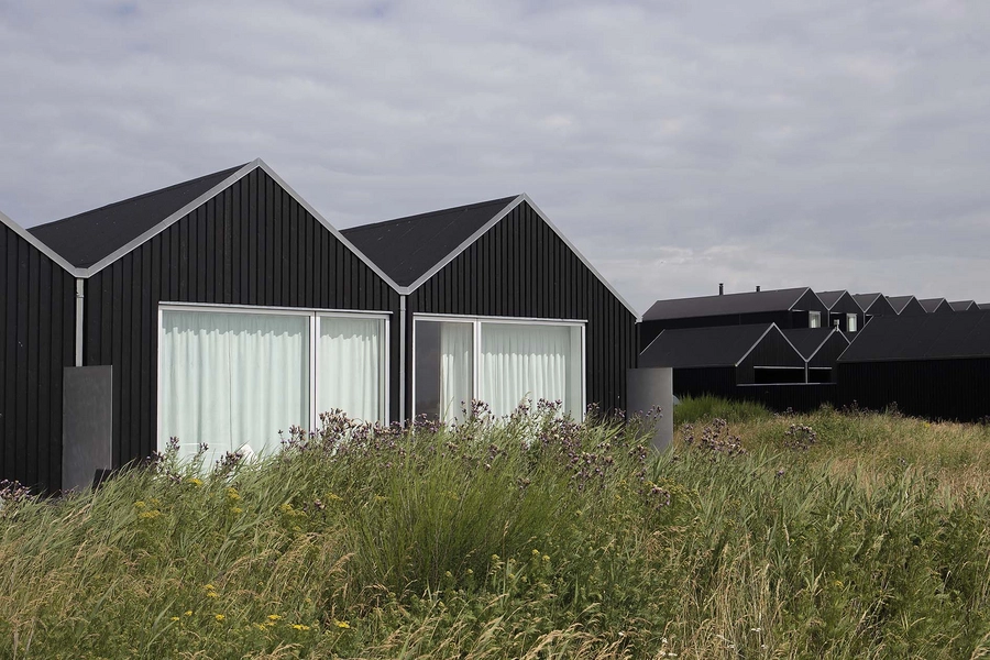 Slusehusene - Hvide Sande Sluse ferieboliger Gavlmotiv