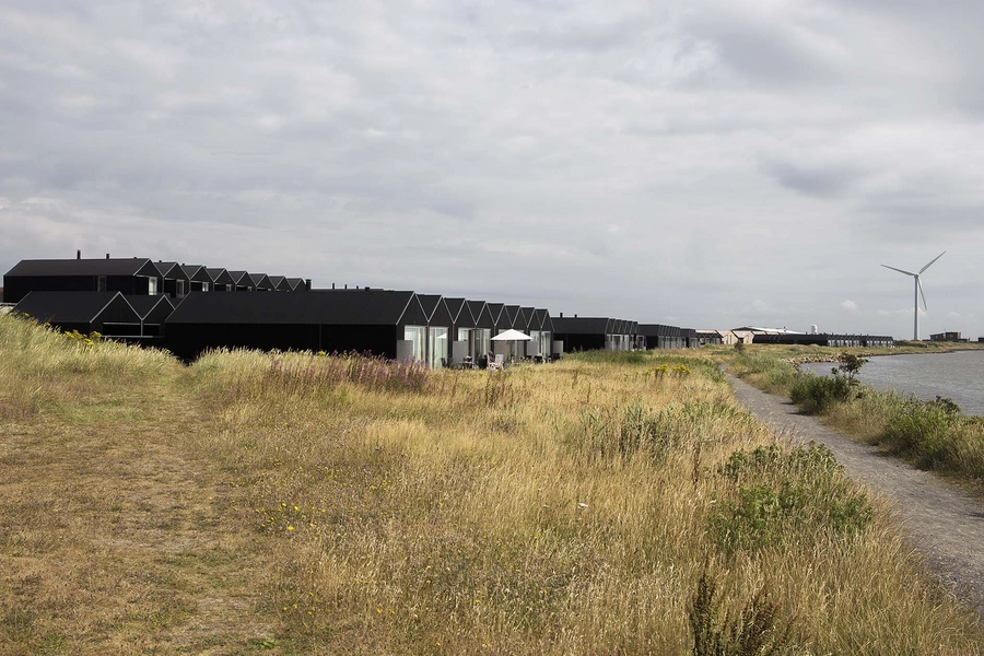 Slusehusene - Hvide Sande Sluse ferieboliger Placering i landskabet