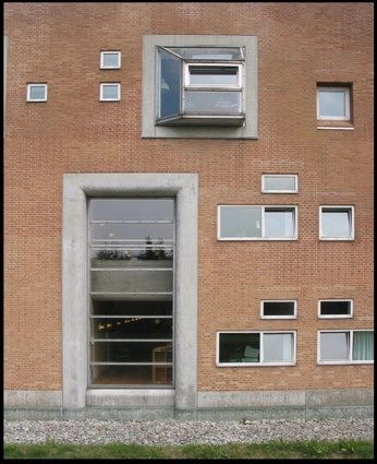 Slagelse Sygehus Facadeudsnit