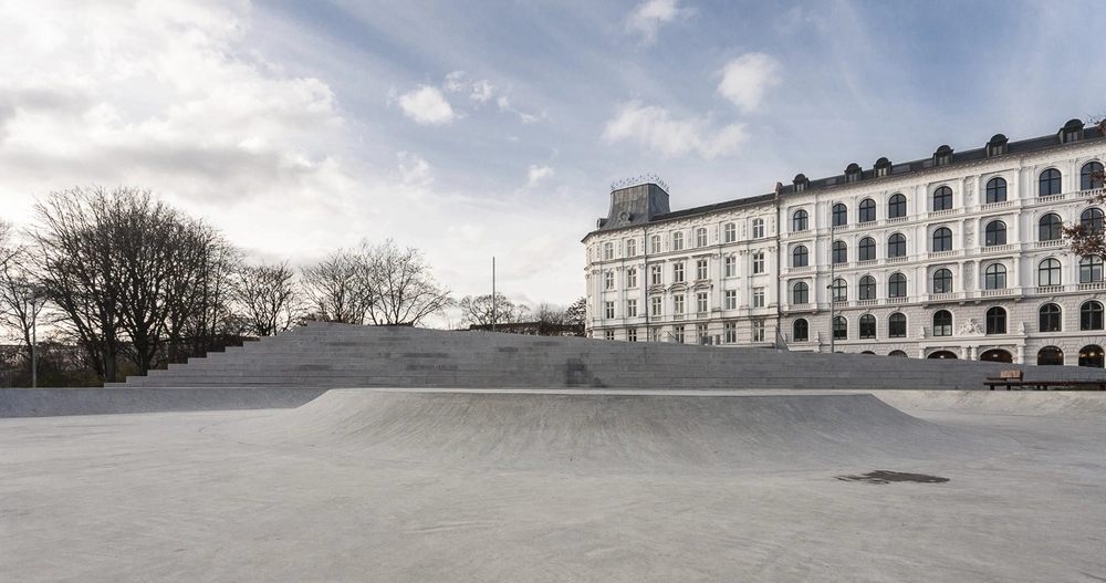 Israels Plads Skatebowle om vinteren