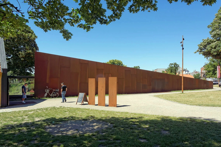 Danmarks Borgcenter Den nye udstillingsbygning set fra øst