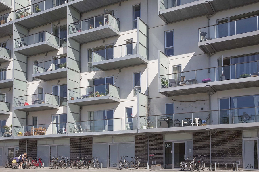 Margretheholm - Udsigten Balkoner mod vest