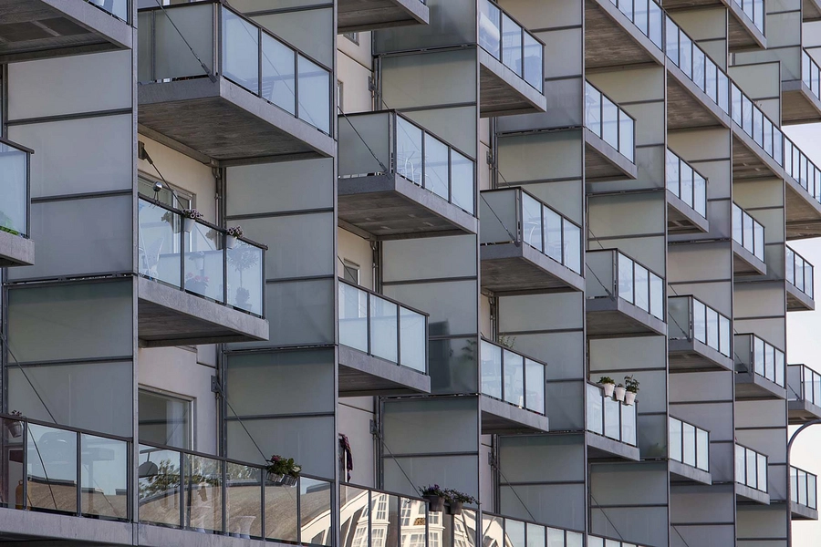 Margretheholm - Udsigten Balkoner mod vest