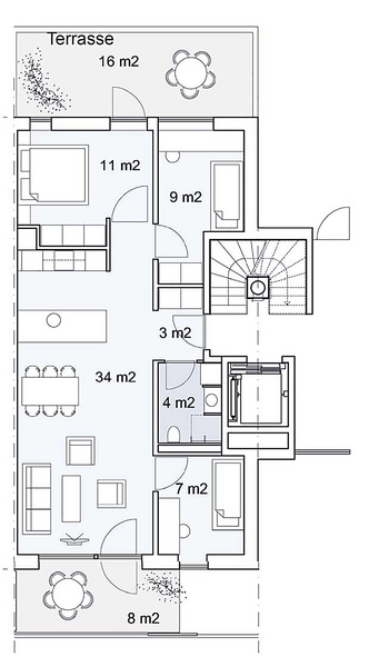 Margretheholm - Udsigten Lejlighedsplan