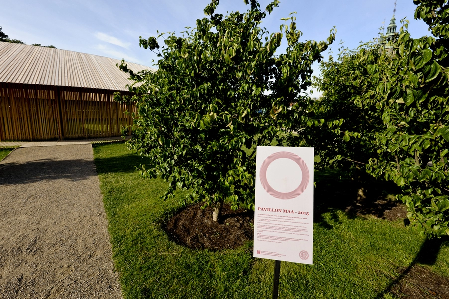 Omkring/Around - Pavillon MAA Indgang til pavillon set fra nord