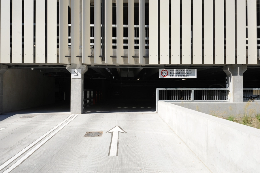 Rigshospitalet - Parkeringshus Ind- og udkørsel.