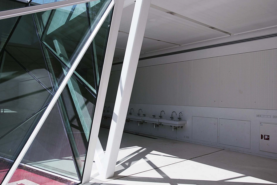 Munkegårdsskolen udvidelse Detalje, konstruktion