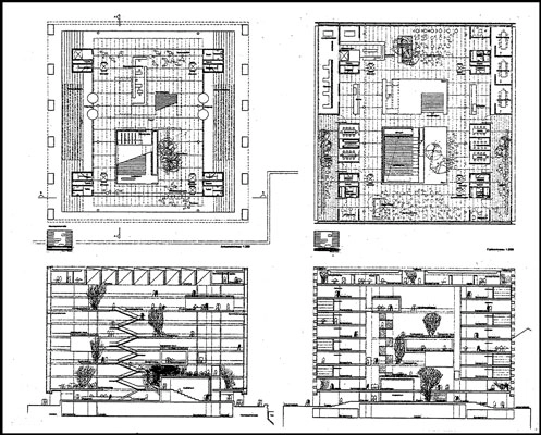 Nykredits Hovedsæde Plan og snit
