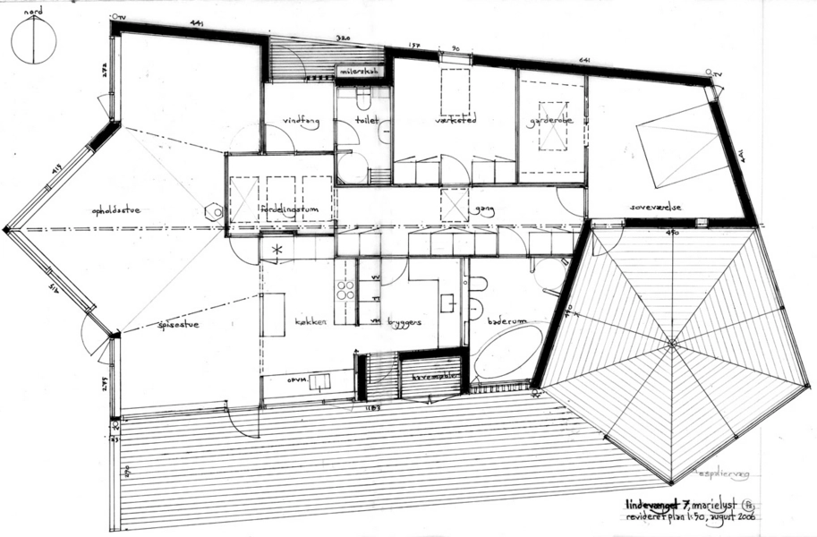 Ahornhuset Plantegning