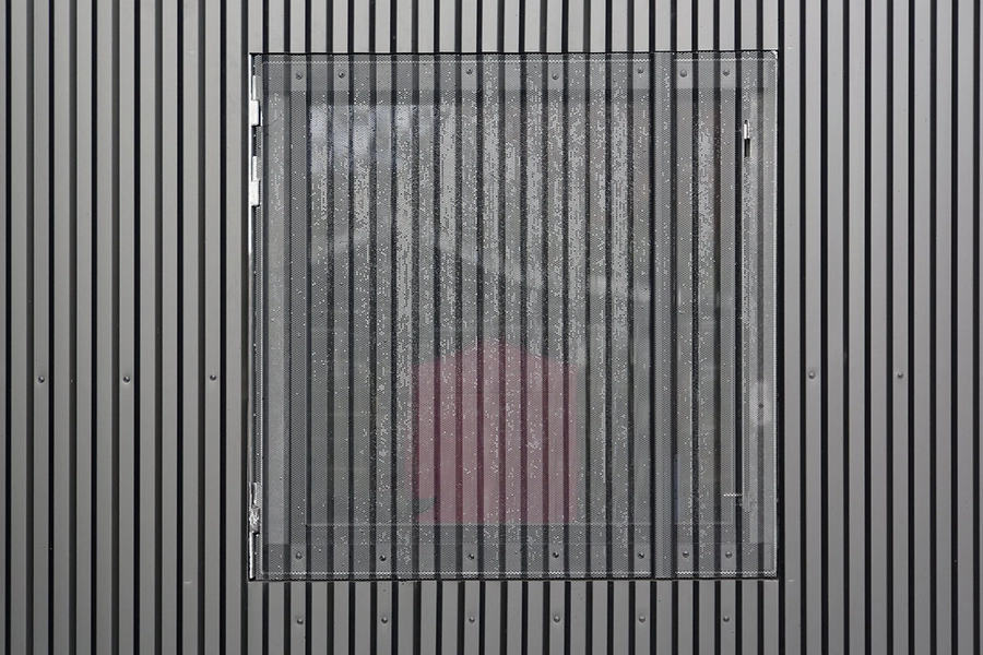 Børnehuset Frederiksvej Detalje, vindue, lameller