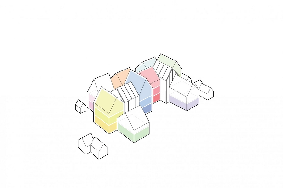 Børnehuset Frederiksvej Diagram, rumligheder