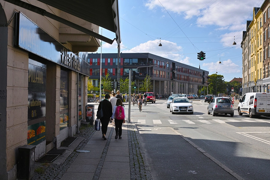 Langgadehus Bygningen i gadebilledet