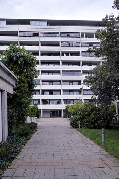 Ådalsparken Højhus, blik fra fælleshuset