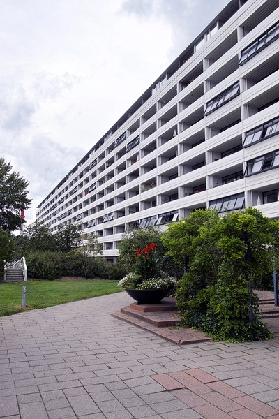 Ådalsparken Højhus, blik fra fælleshuset