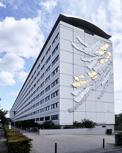 Ådalsparken Højhus, gavludsmykning