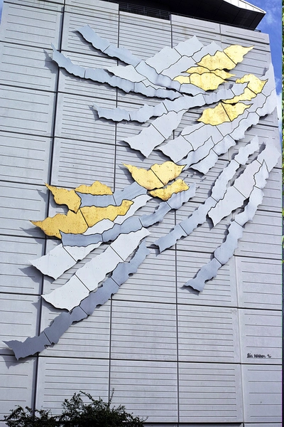 Ådalsparken Højhus, gavludsmykning