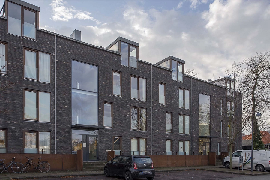 Saugværket Facaden mod Galionsvej