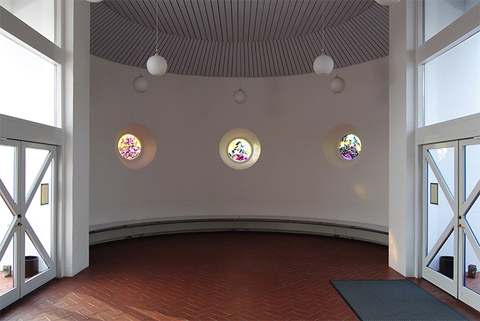 Hjerting Kirke Våbenhus, set mod vest