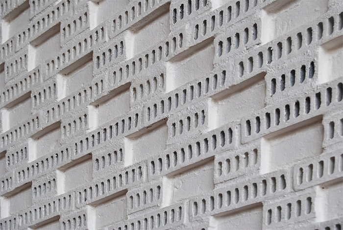 Hjerting Kirke Vægdetalje fra kirkerummet