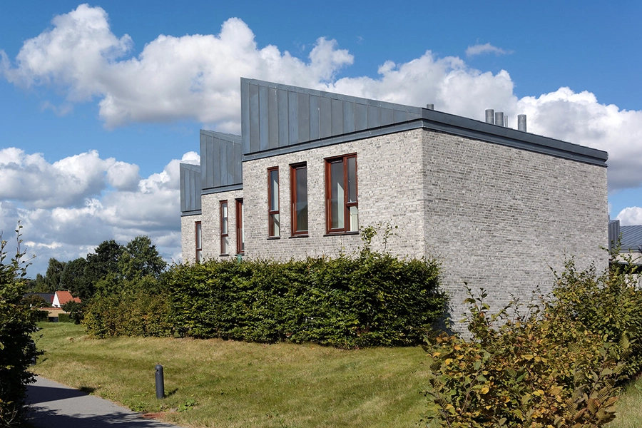 Slotshusene De karakteristiske zinktage