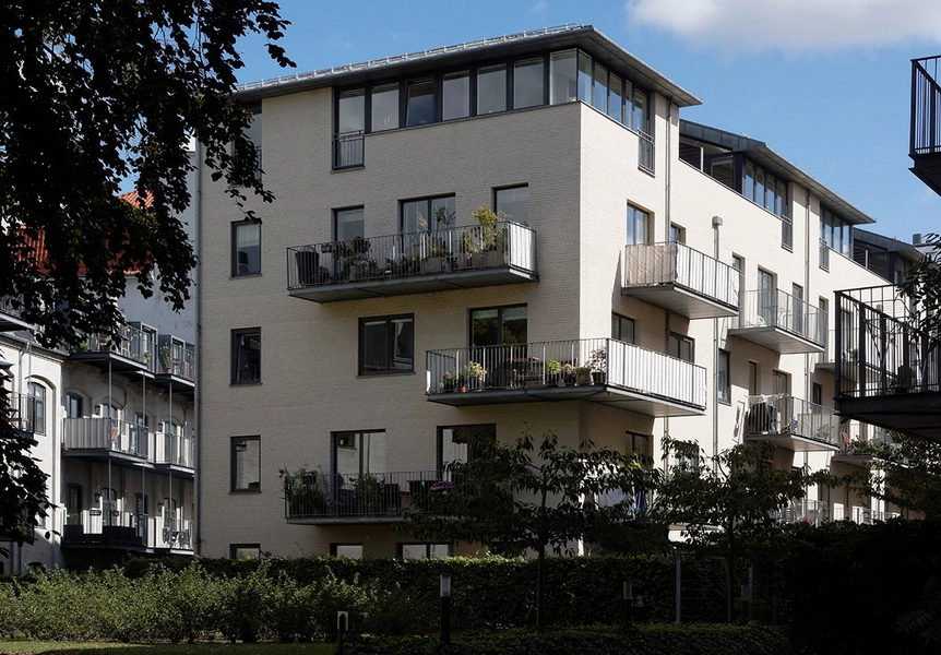 Fasanhaven - Porcelænshaven Facadeudsnit