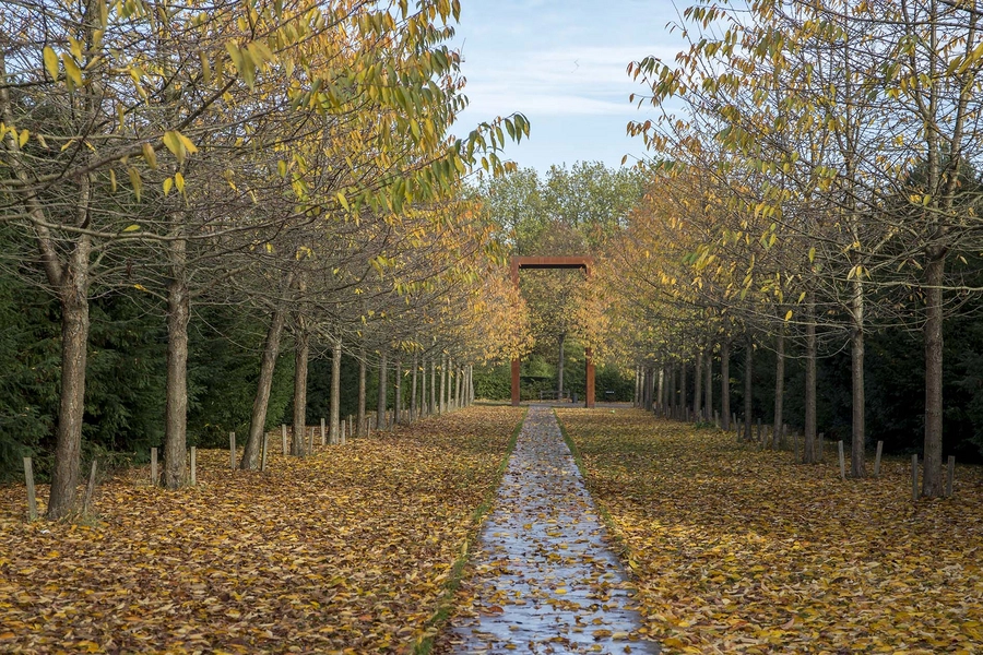 Stjernevejs-projektet - Vestre Kirkegård - Søndre Kapel Blik fra Sødre Kapel mod port