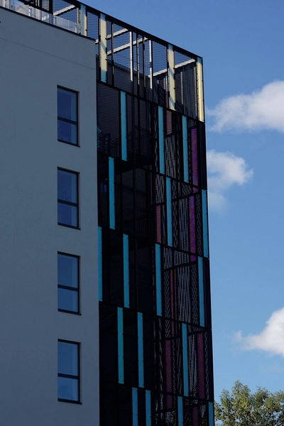 OK-Huset Lotte Detalje, møde mellem bygningselementer