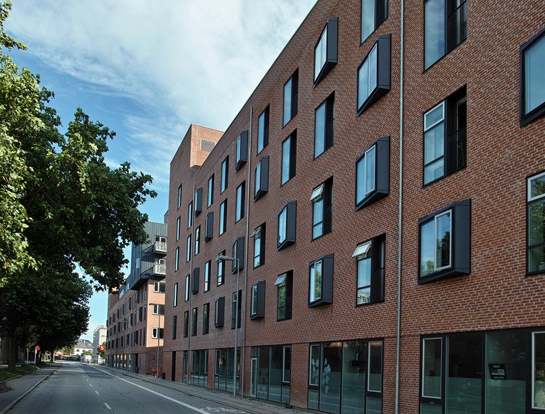 AKB Ny Ellebjerg Facade, blik fra nord-vest