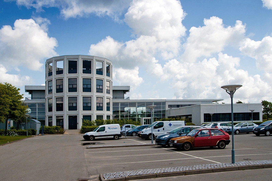 Esbjerg Gymnasium Nye bygningsdele, blik fra vest
