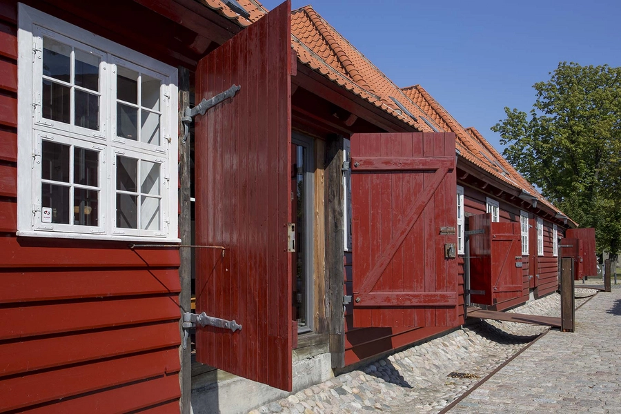 Masteskurene Blik mod nord langs masteskursvej