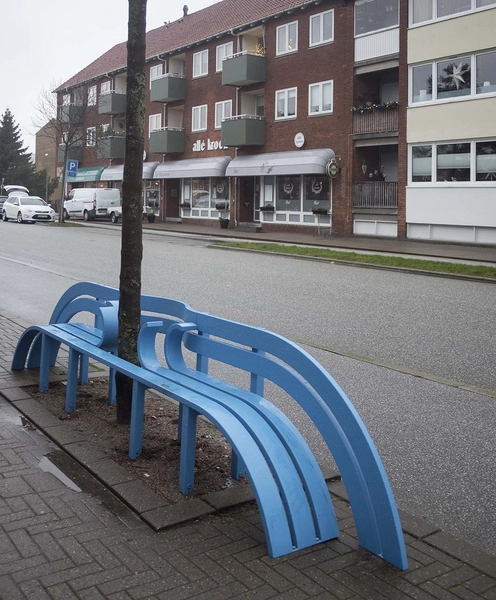 Blå bænke ved Den Blå Planet Bænk 3