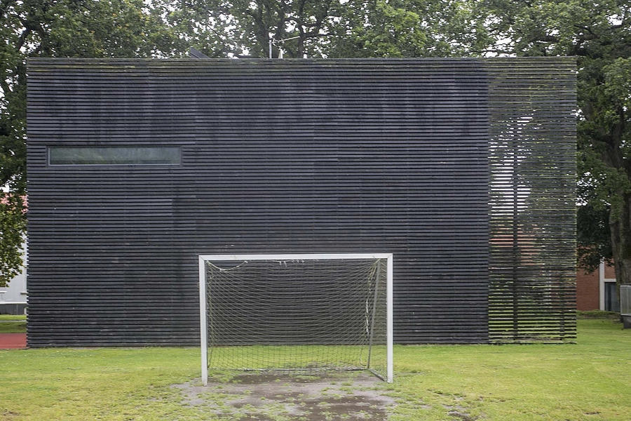 Fælleshus Krabbesholm Facade, blik fra vest