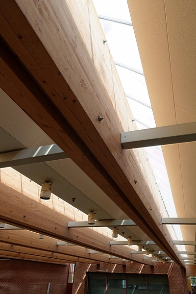 Esbjerg Seminarium - University College Syd Detalje, lysindfald ovenlys