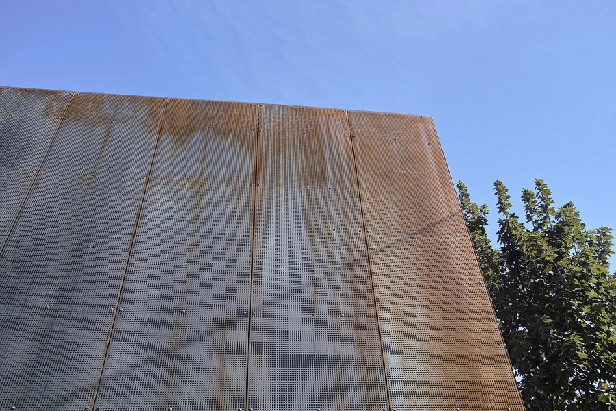 Kildevældsskolen tilbygning Detalje, materialitet