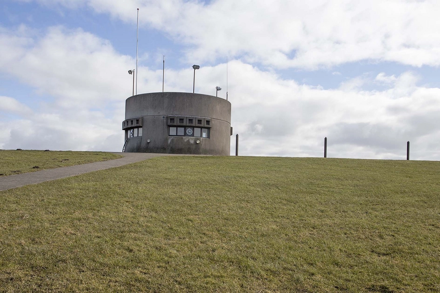 Vidåslusen Slusen set fra vest, ved Det Fremskudte Dige