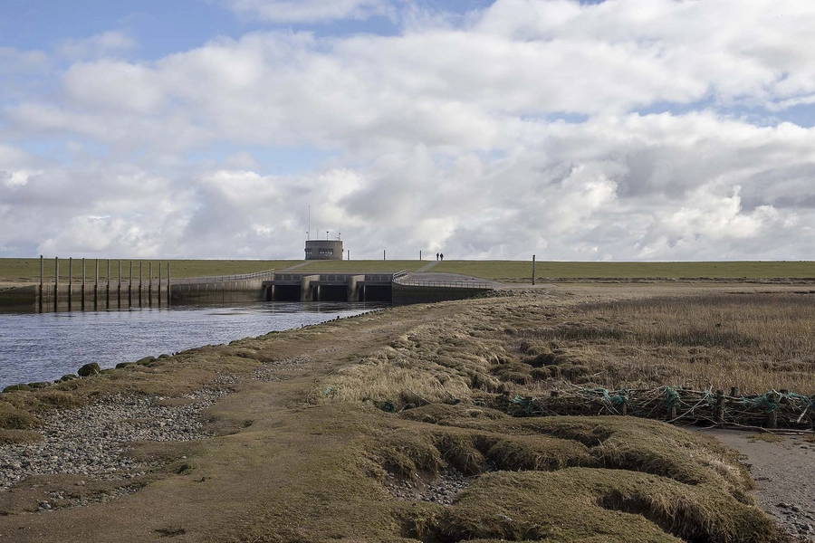 Vidåslusen Blik fra Vest mod slusen