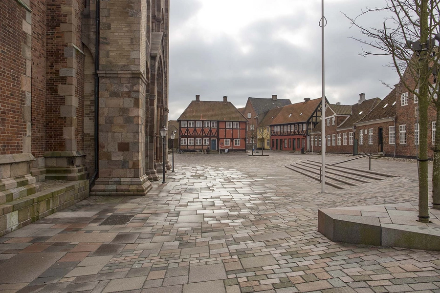 Ribe Domkirkeplads Forplads ved indgangen til Ribe Domkirke