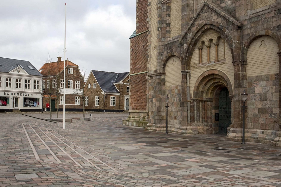 Ribe Domkirkeplads Indgang til Ribe Domkirke