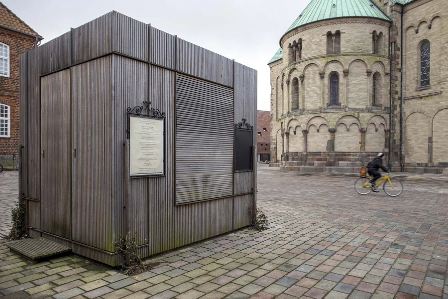 Ribe Domkirkeplads Bod på det lille Torv ved Overdammen og Hotel Dagmar