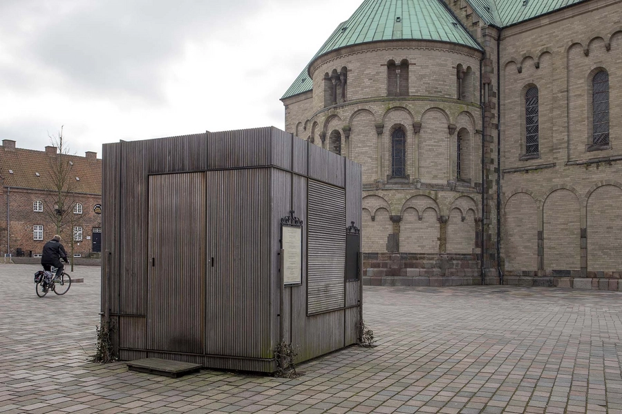 Ribe Domkirkeplads Bod på det lille Torv ved Overdammen og Hotel Dagmar