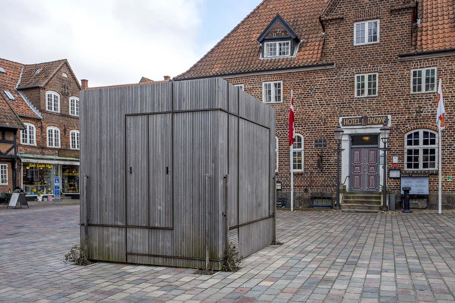 Ribe Domkirkeplads Bod på det lille Torv ved Overdammen og Hotel Dagmar