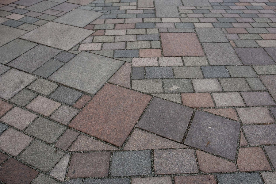 Ribe Domkirkeplads Detalje, belægning