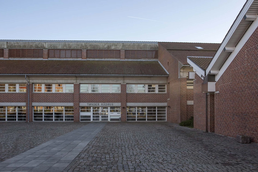 Tønder Rådhus Nordfacade, hovedindgang