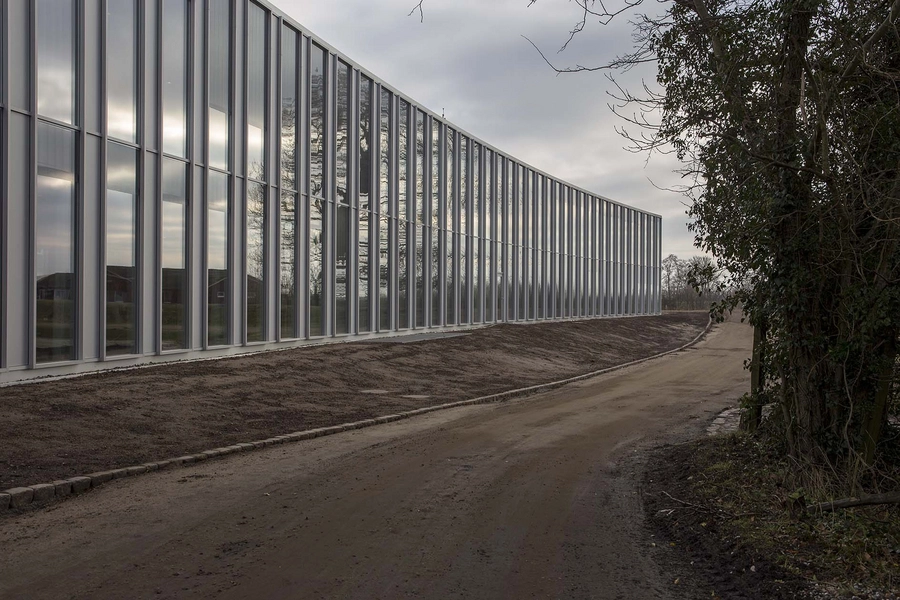 Tønder Rådhus Facadeudsnit, ny tilbygning, sydfacade