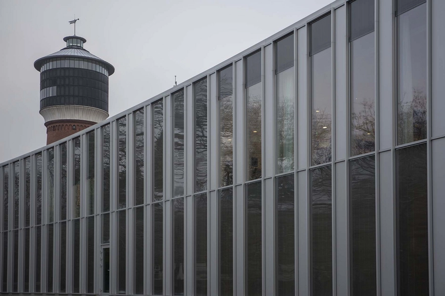 Tønder Rådhus Facadeudsnit, ny tilbygning